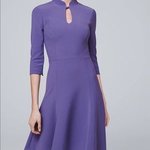 White House Black Market Fit-n-Flare Dress. SZ 4